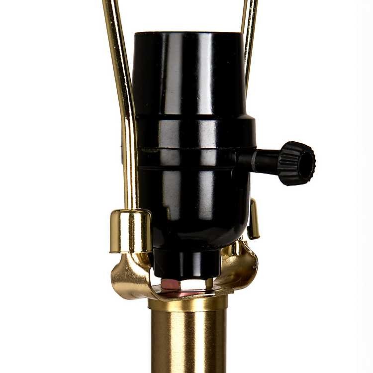 New! Clear Ribbed Seeded Glass Table Lamp
