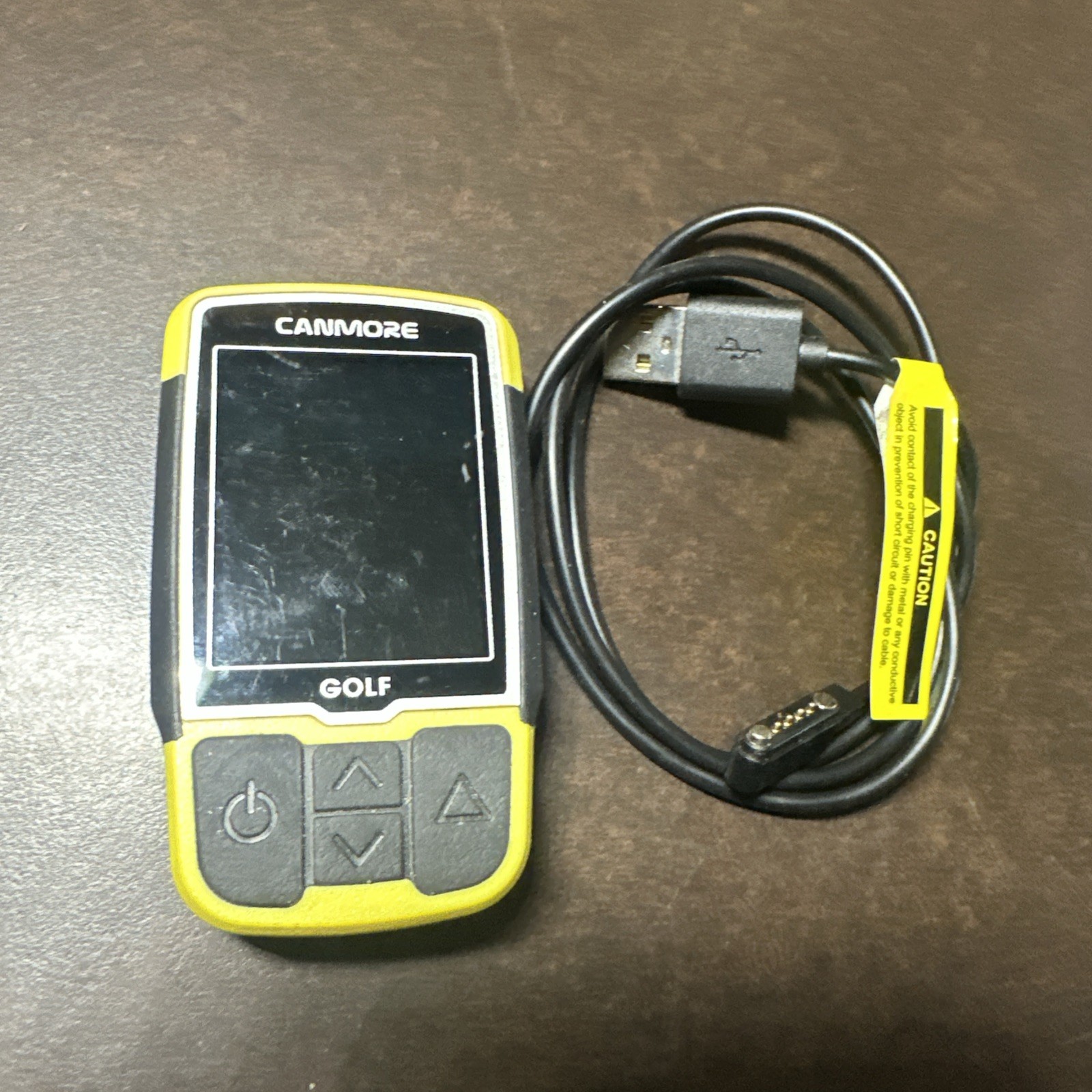 CANMORE GOLF GPS YELLOW WITH CHARGING CORD