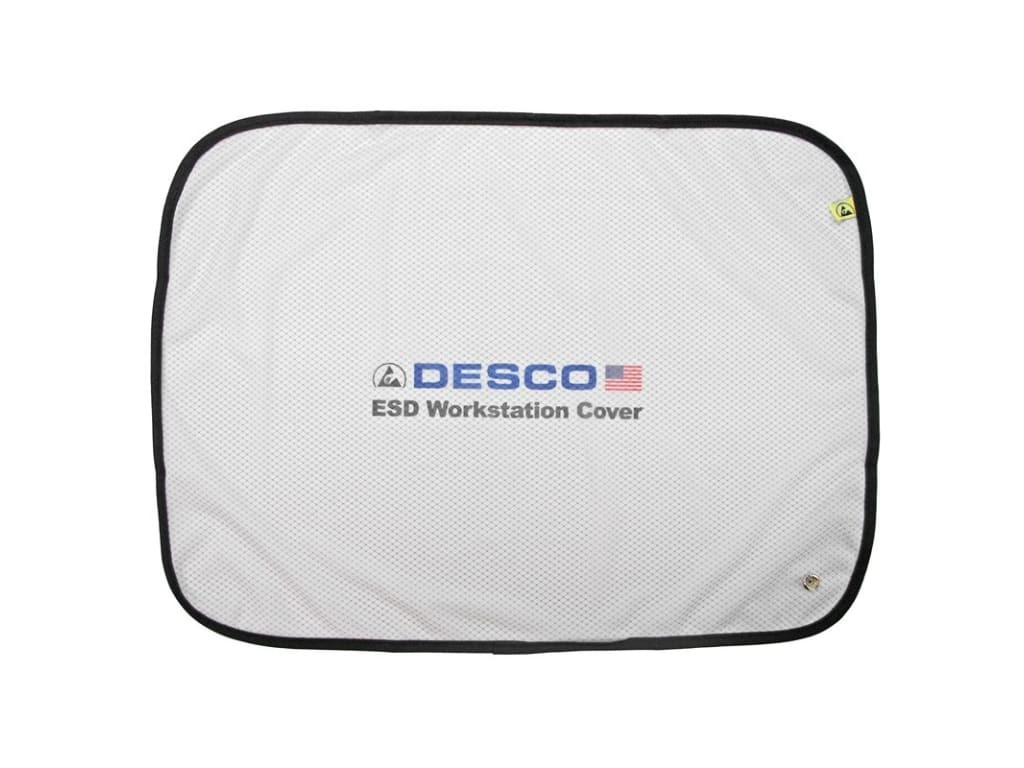 Desco 41402 - ESD WORKSTATION COVER, 48 inch x 48 inch WHITE 9%