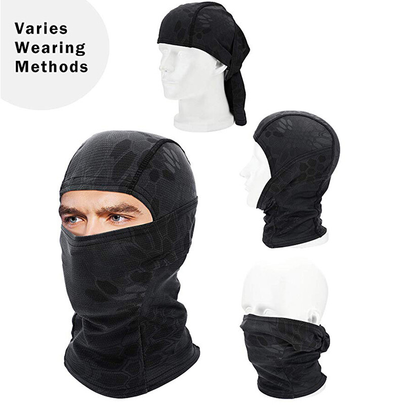 Tactical Camo Hunting Balaclava Neck Gaiter Face Mask Bandana Scarves Headwear