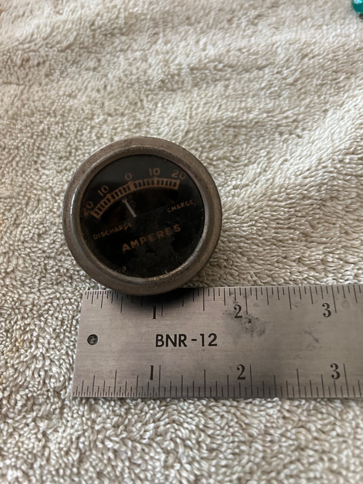 -20 to 20 Amperes USA Amp Meter Ammeter Vintage Gauge