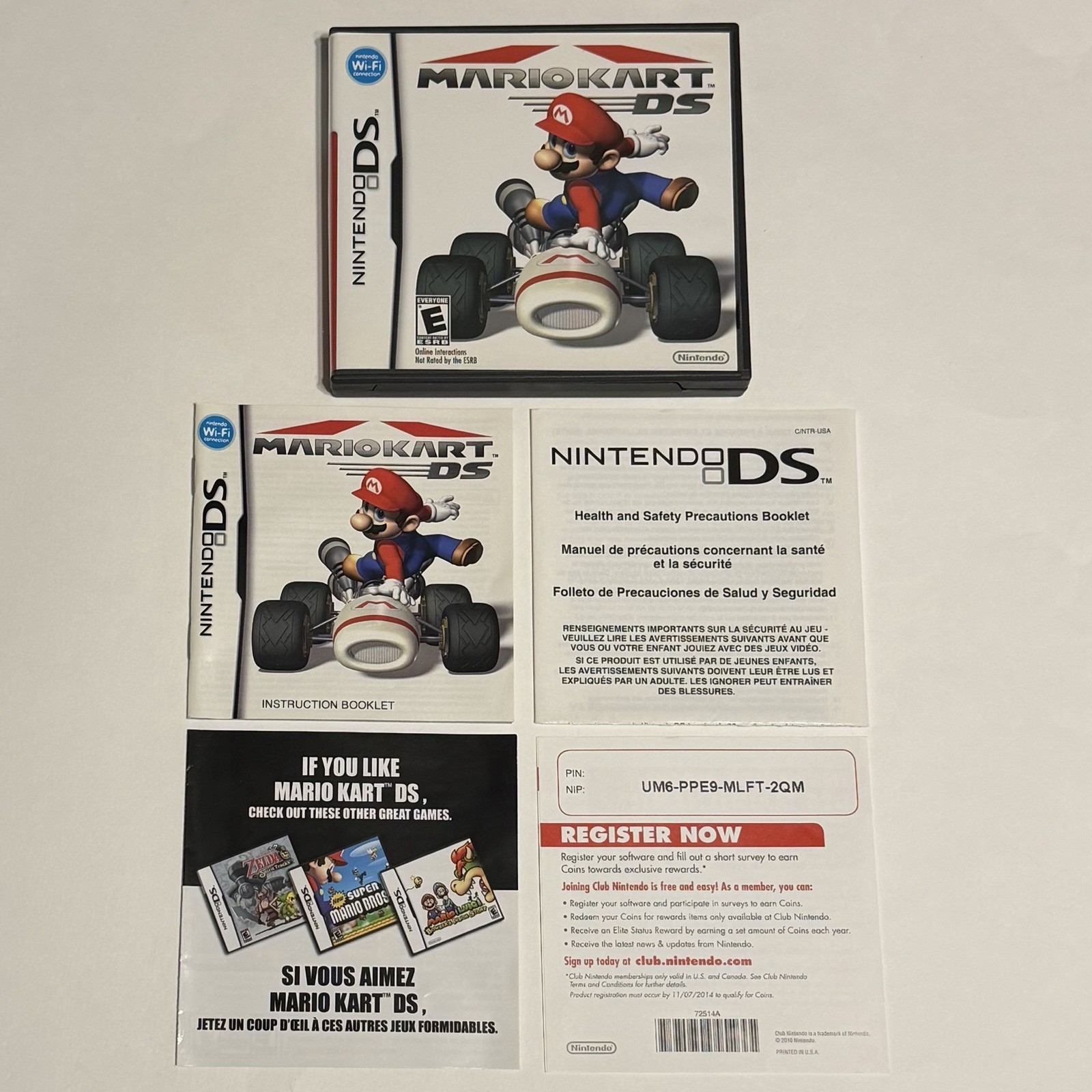 Mario Kart DS (Nintendo DS, 2005) Case & Manual Only, No Game | Great Shape!