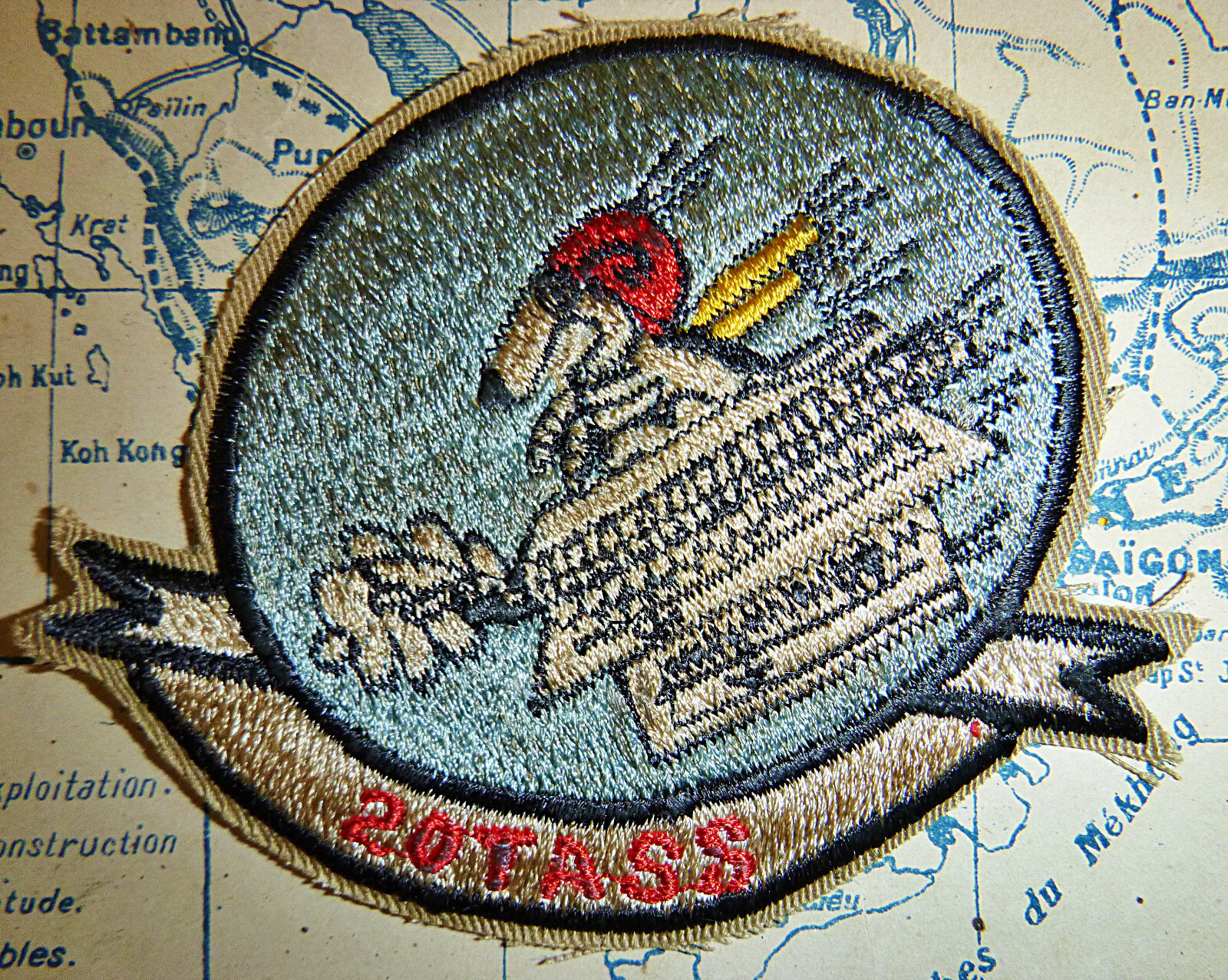 Spooky Gunship - Original Snoopy Patch - USAF 20th TASS - Vietnam War - M.763