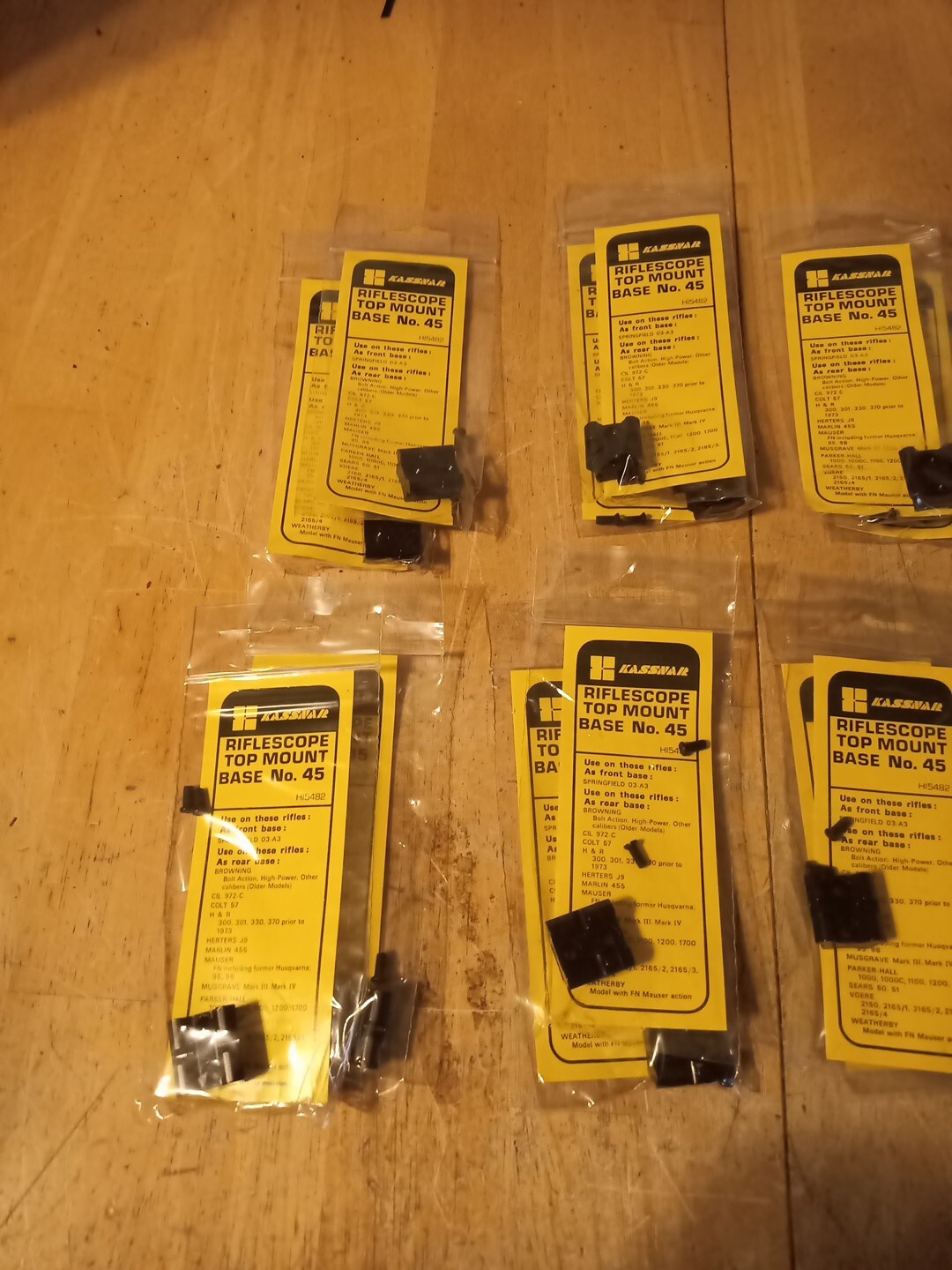 (2) Kassnar #45 Rifle Top Mount Bases (See Description)