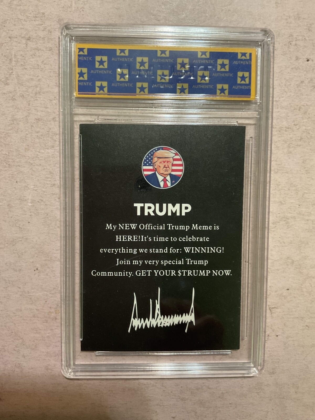 Donald Trump “Fight Fight Fight” make America great again 2024 card hardcased