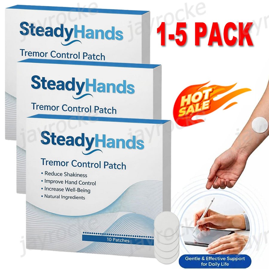 5X Steadyhands Tremor Control Patch, Steady Hands Control Patch- Hand Stabilizer