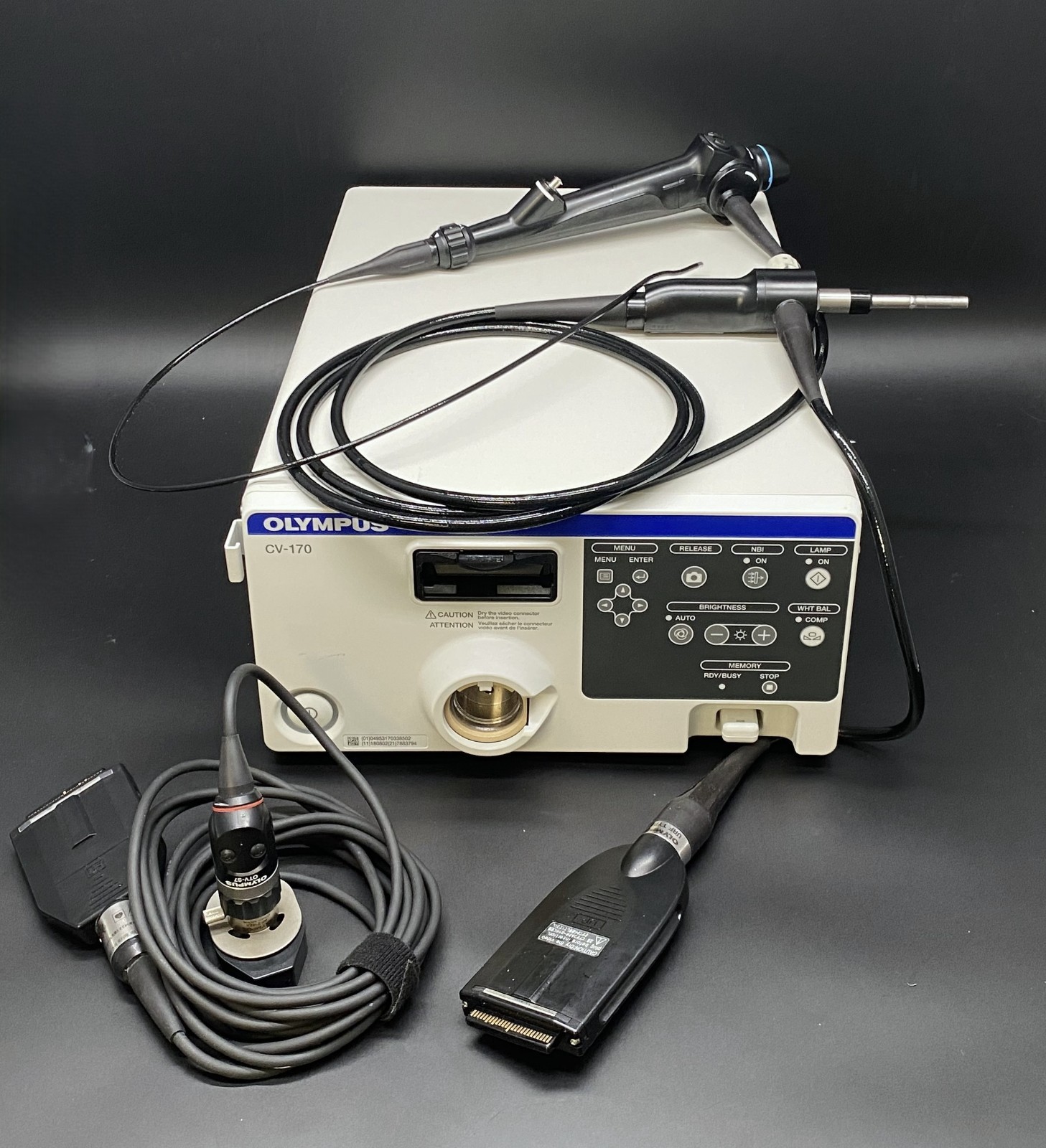 Olympus Video Processor & LED Light Source & Camera, Scope (CV-170, URF-V)