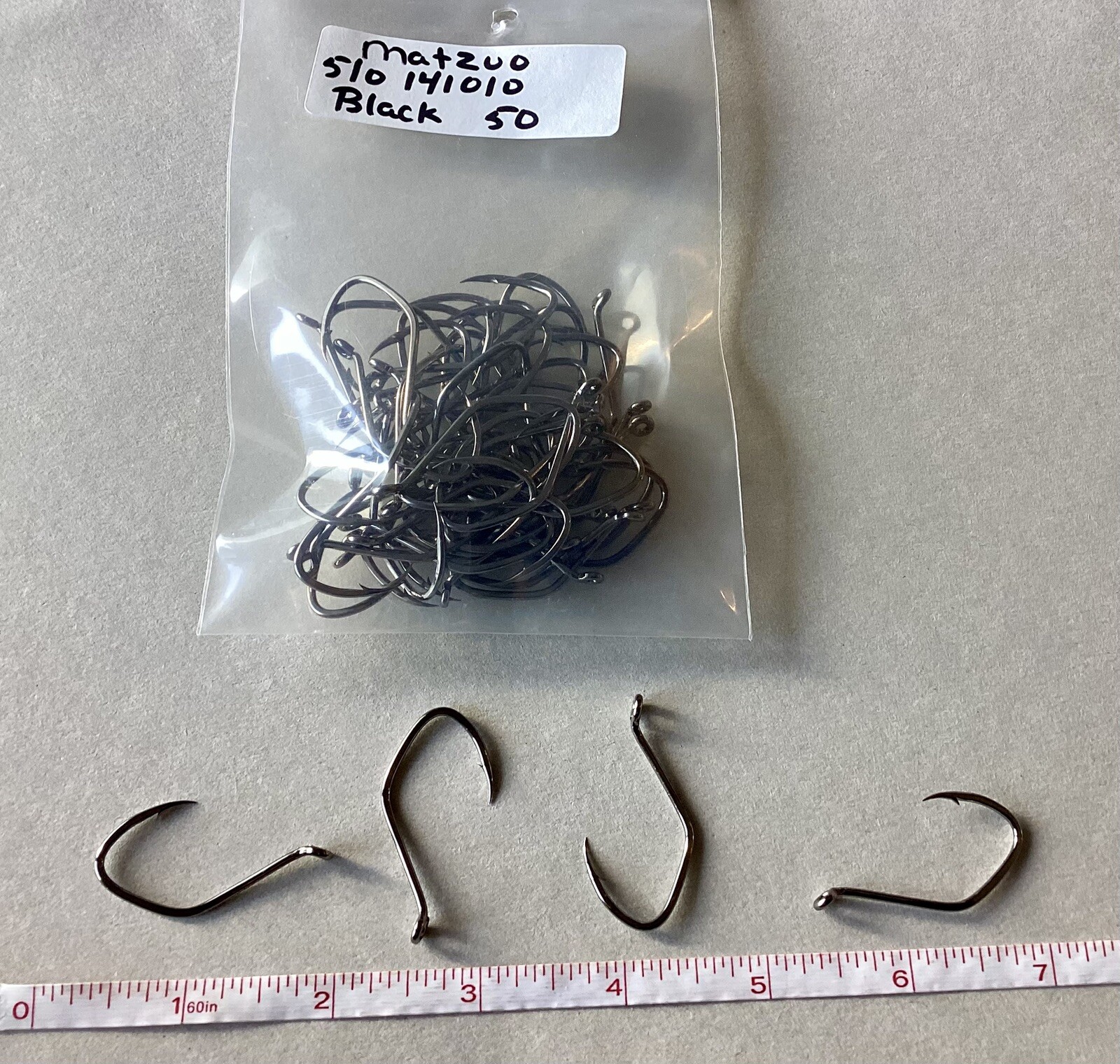 Matzuo 141010 Black Chrome Sickle Octopus Fishing Hooks size 5/0 - 50 Hooks