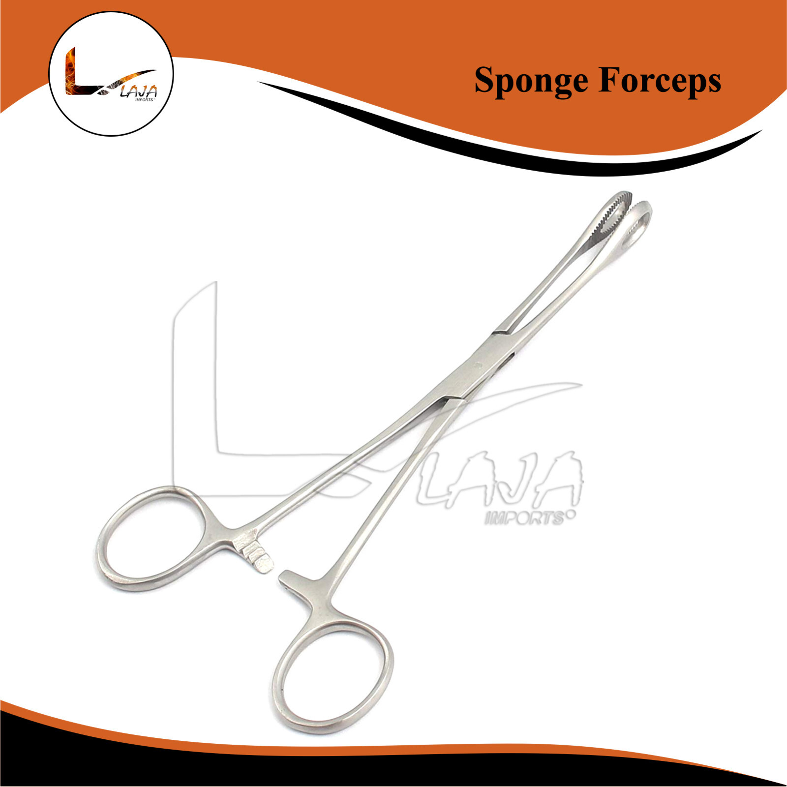 Body Piercing Forceps Kit Hemostat Sponge Clamp 7" Straight