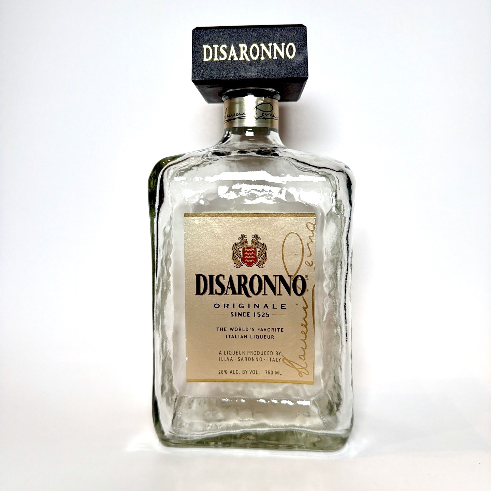 DISARONNO Decorative Decanter Empty 750ml Liquor Bottle  Clear Itatly