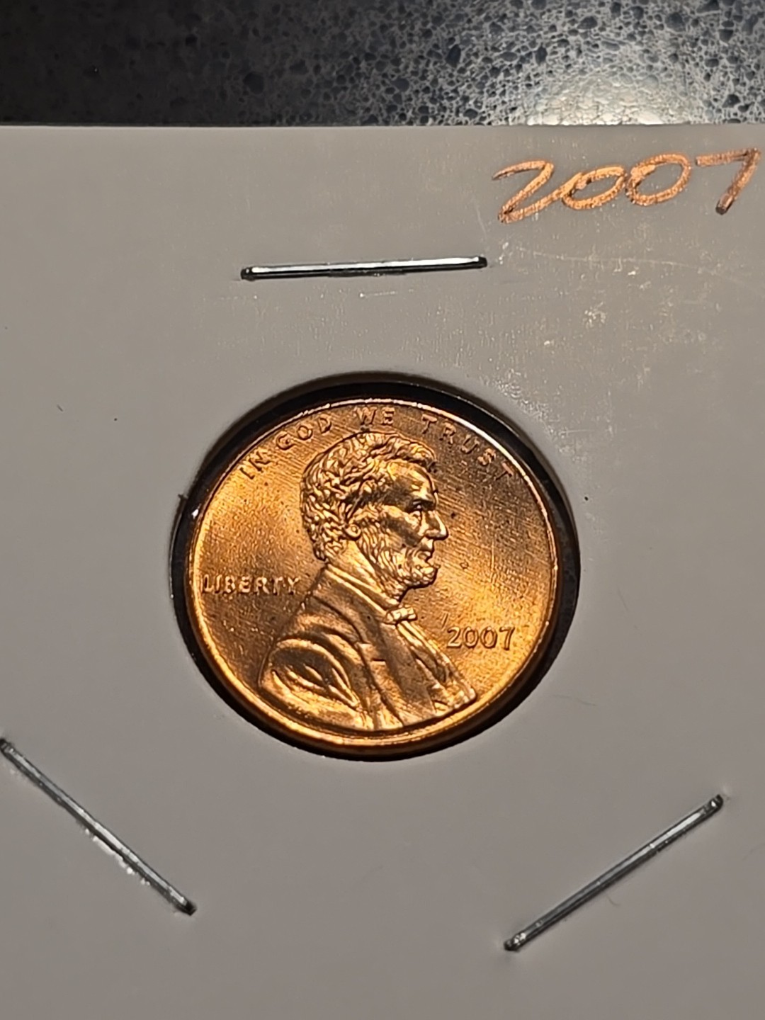 2007 P Gem Bu Lincoln Memorial Penny Cent In A 2x2 Holder
