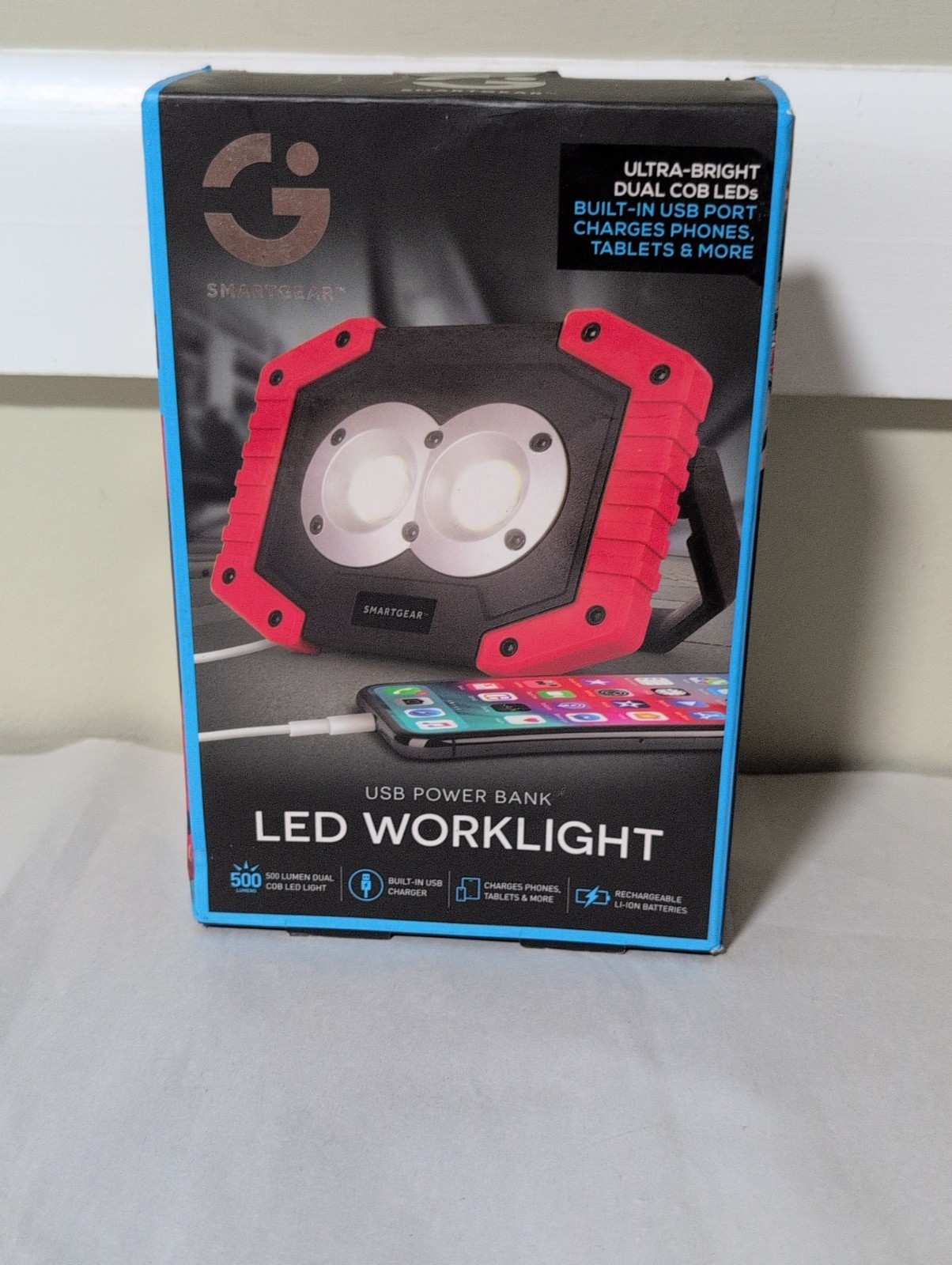 SmartGear USB Power Bank LED Worklight ! New!