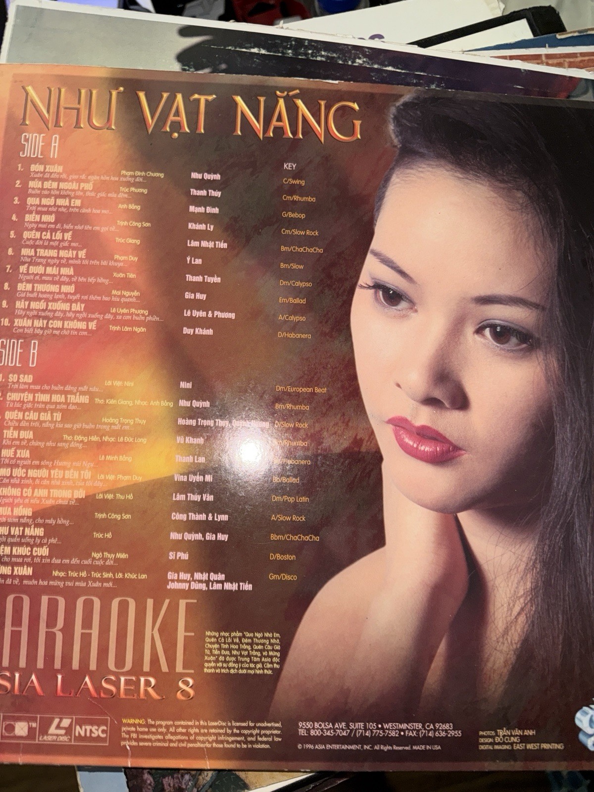 NHU VAT NANG laser Disk