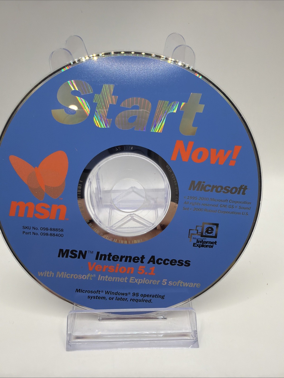 MSN Start Now! MSN Internet Access Version 5.1 Microsoft Disc Only Free Shipping