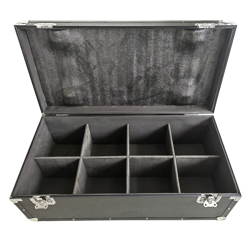 Flight Case with Wheels Pack 8pcs Indoor LED Par Light Empty Road Case US Stock