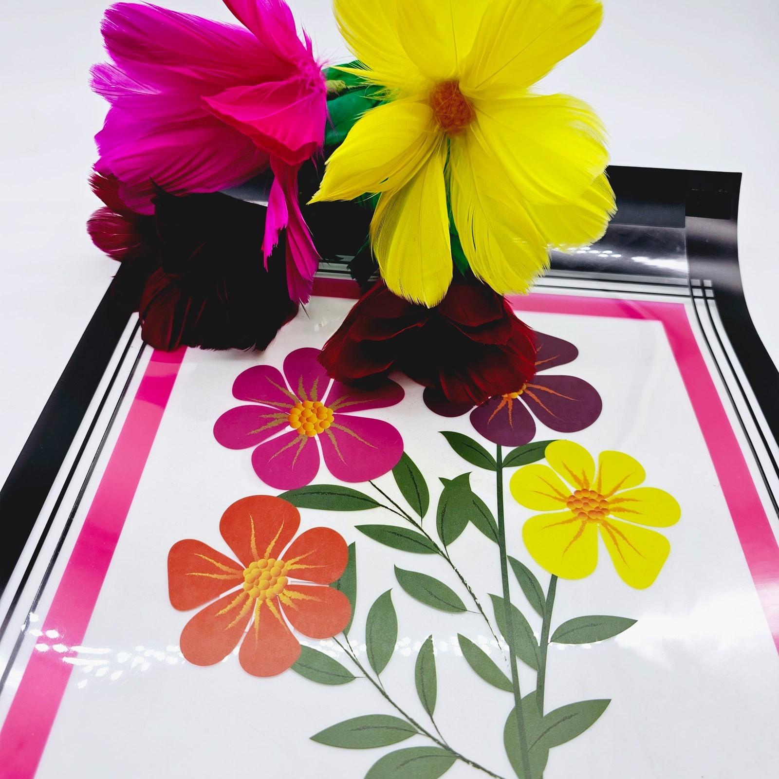 Crystal Flash Flower Feather Magic Trick Magician Gimmick Magic Prop
