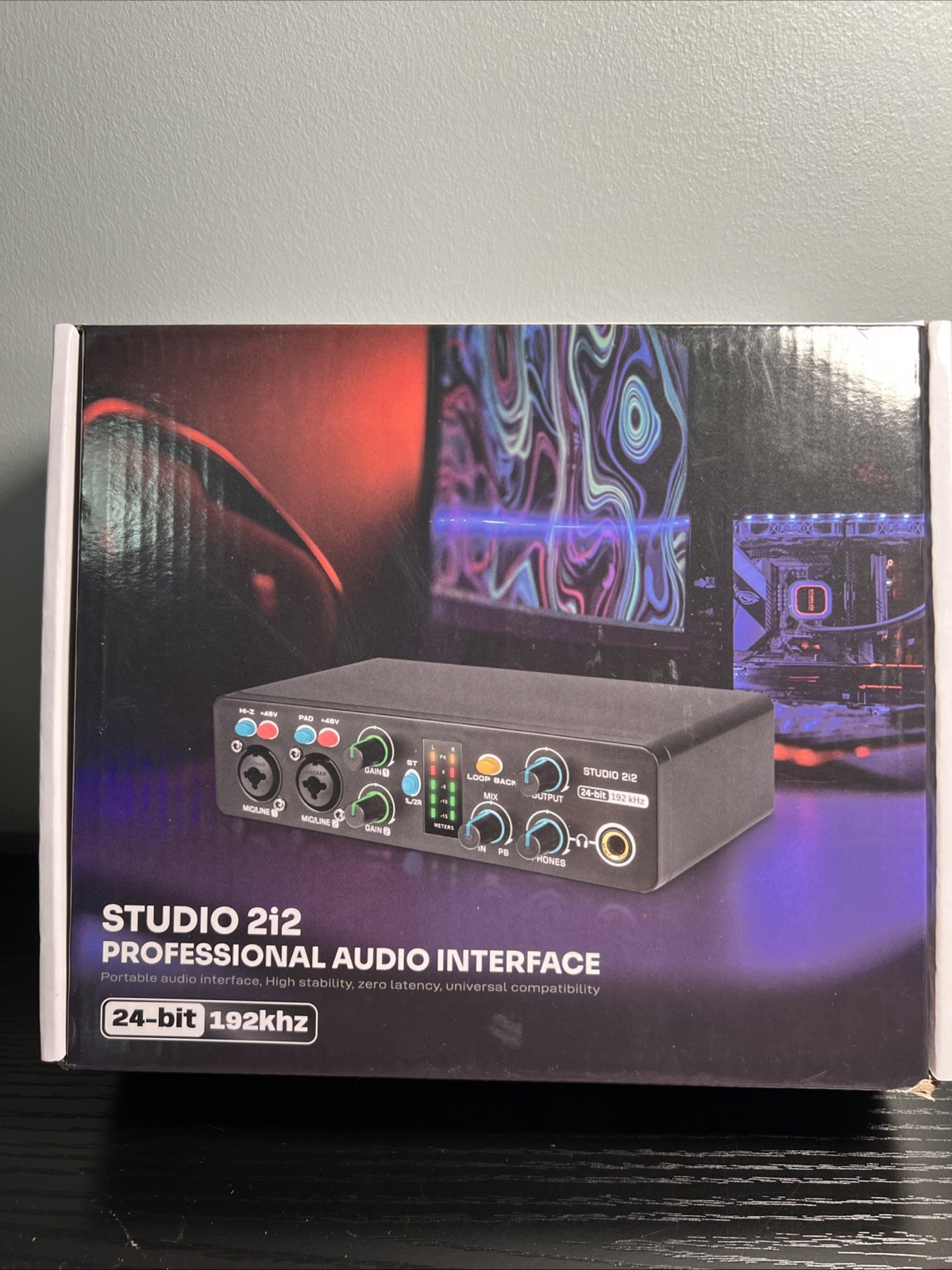 Bolanle Studio 2i2 Audio Interface 24-bit/192kHz, 2 Channel Portable USB