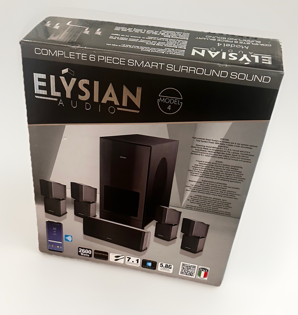 Elysian Audio Model 4 Home Theater System Open Box Never Used