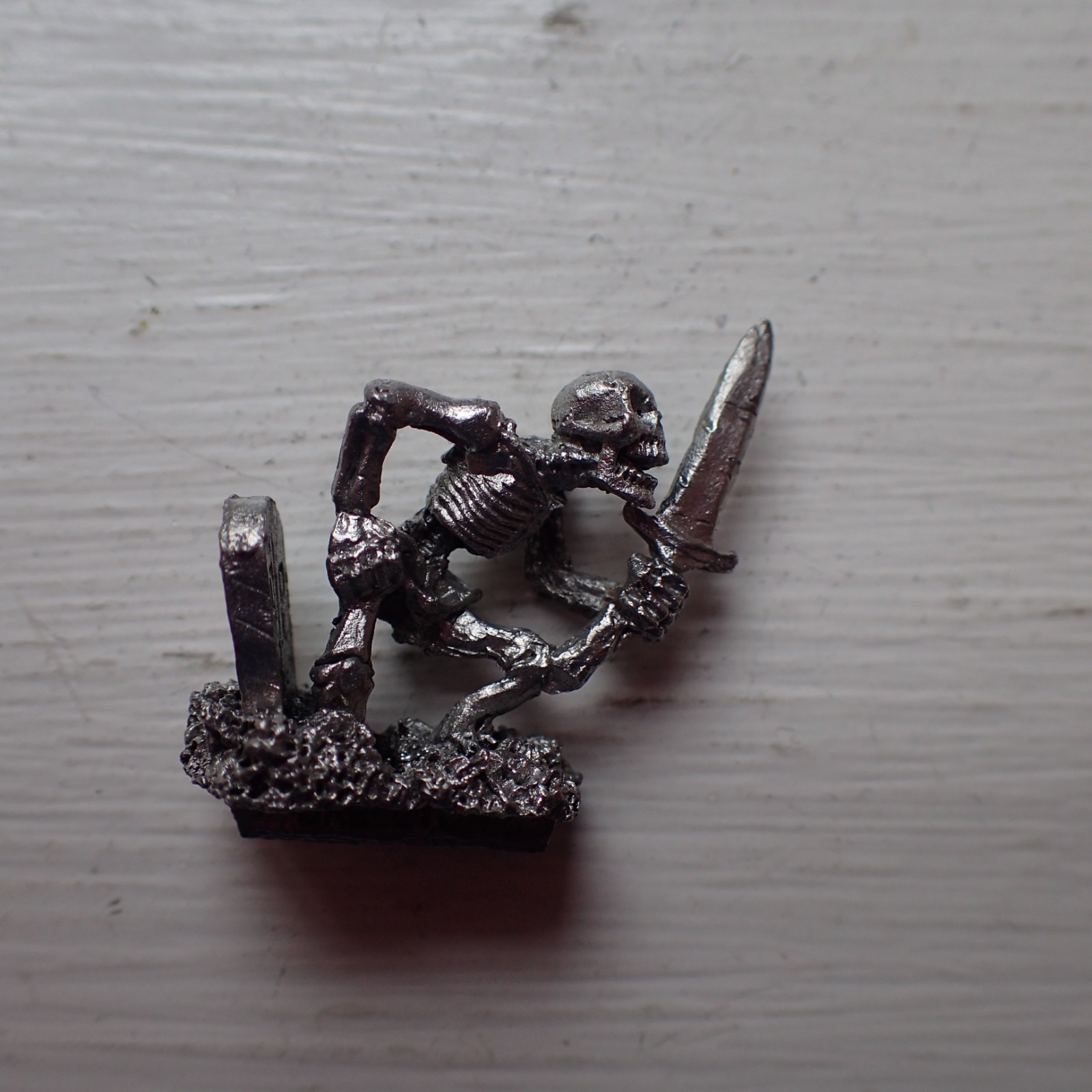 Citadel Warhammer 80s Undead Skeleton Warrior Rising From Grave