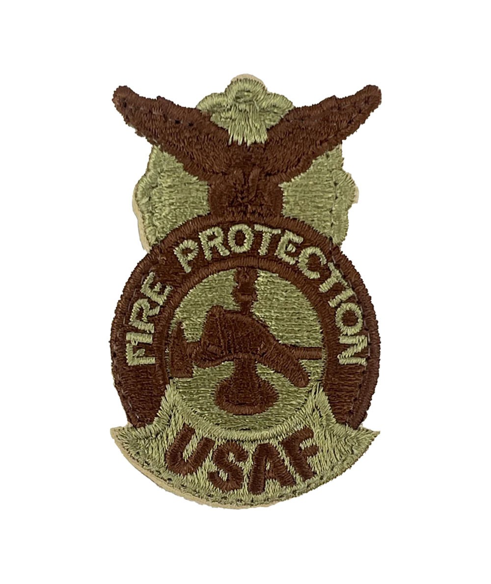 Air Force Fire Protection Fire Fighter OCP Patch with Hook Fastener