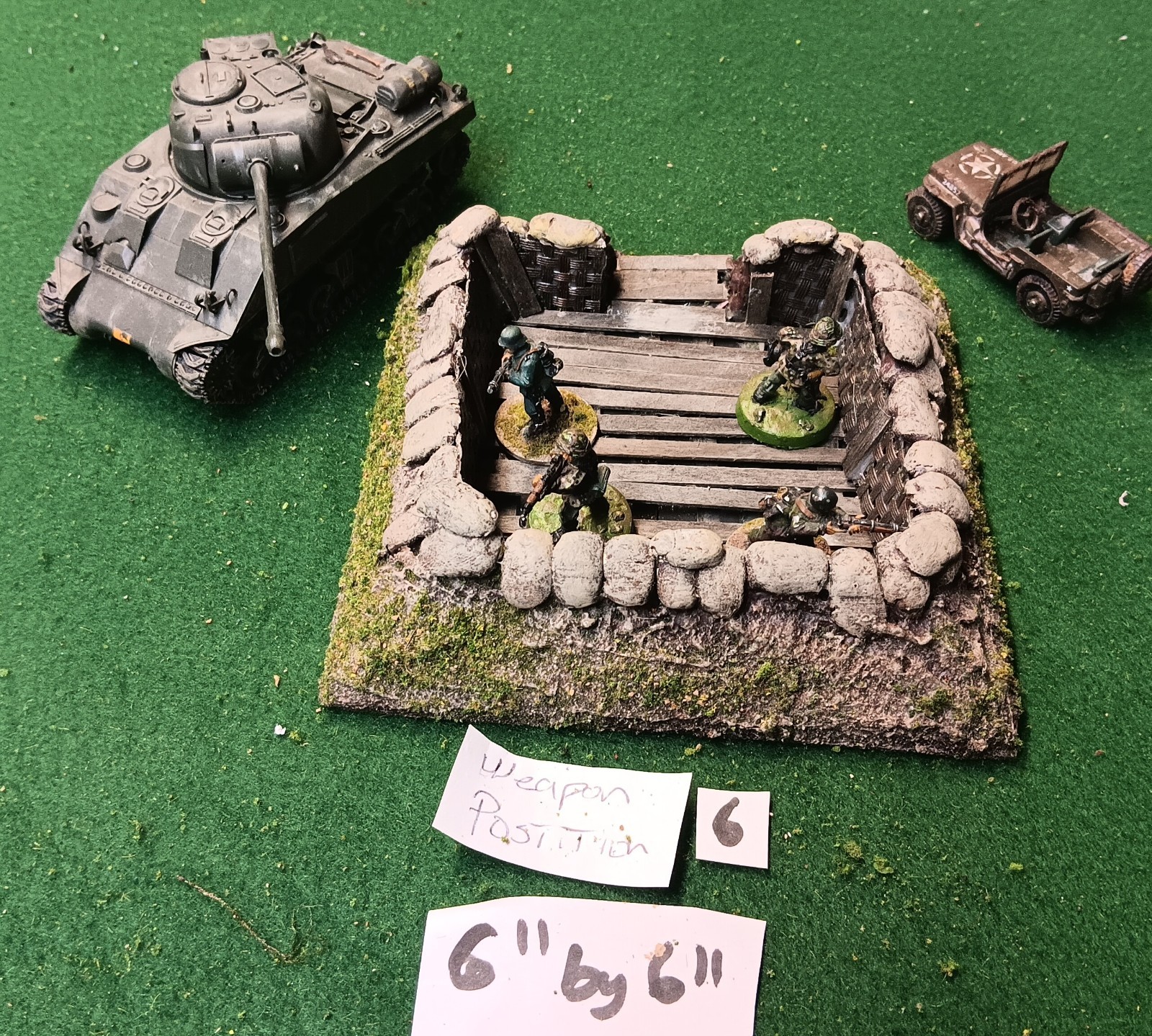28mm Warhammer 40k,Bolt action WW2 wargaming small fighting position #6