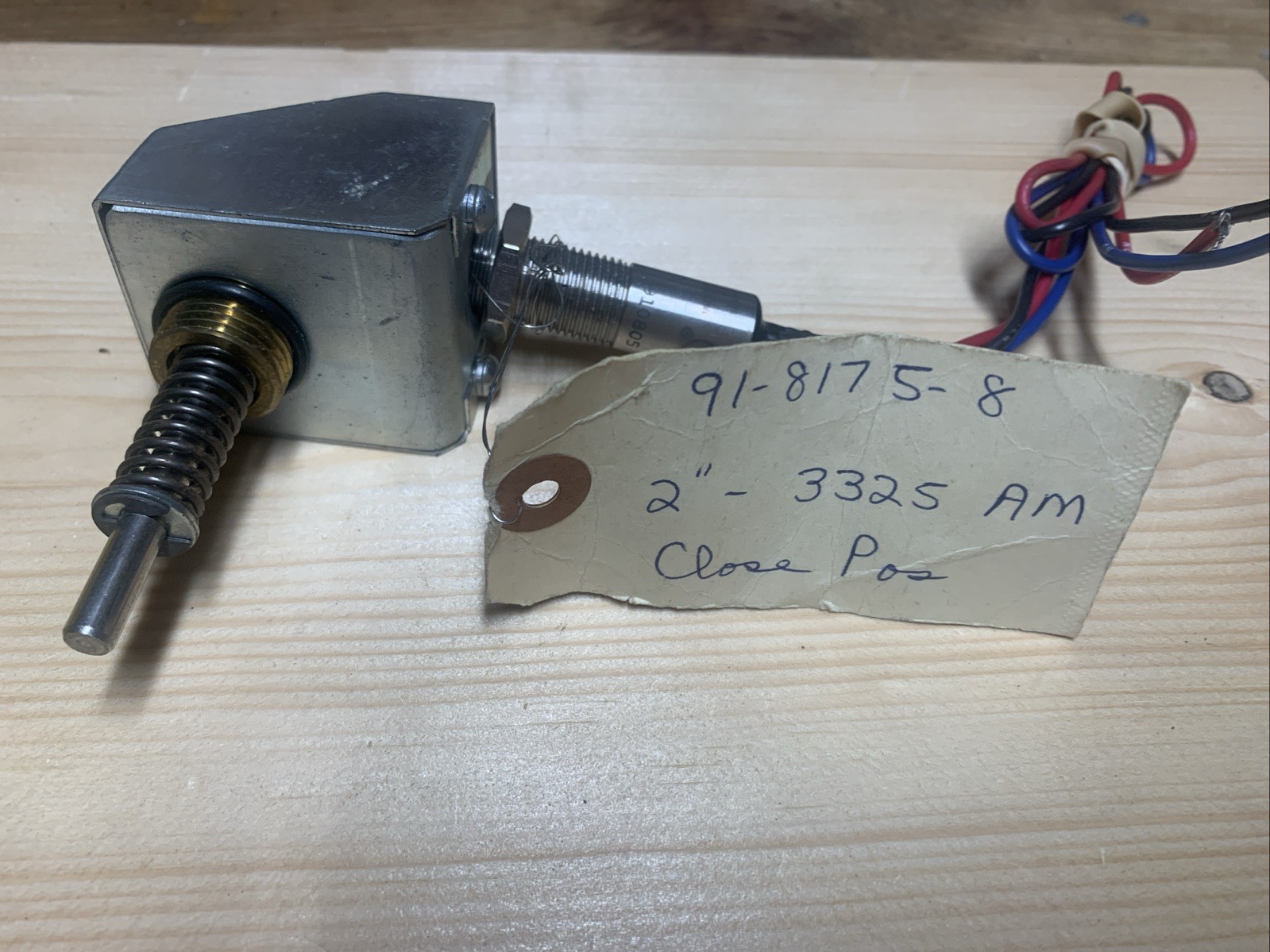 GO - 91-8175–8 - PROXIMITY SWITCH - 74-13528-A1 CLOSED POSITION