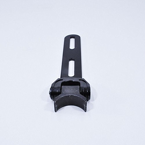 Motorcycle Solo Seat Bracket Hinge with Weld on Frame Mount - GLOSS BLACK