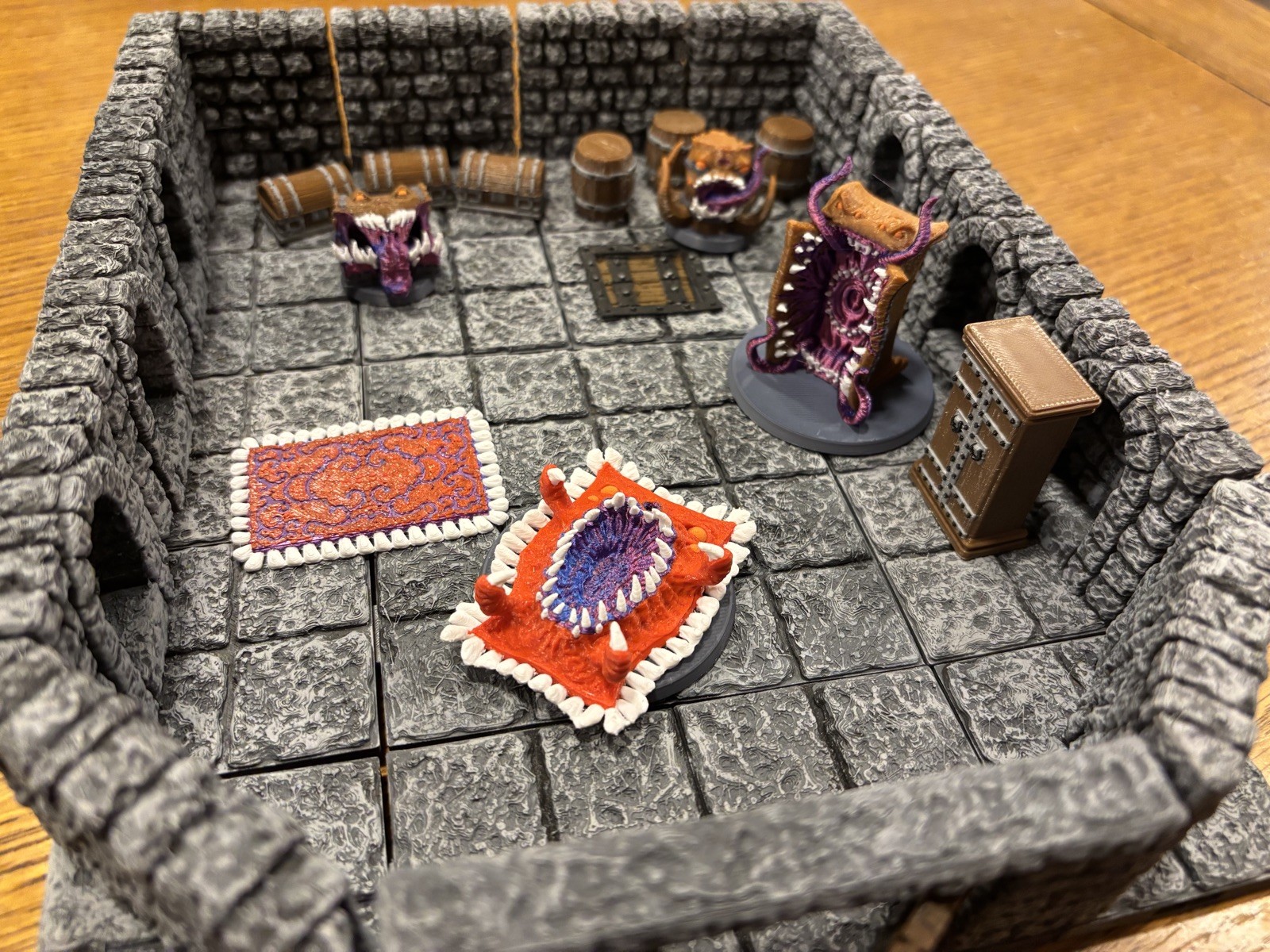 Mimics! Miniatures for Tabletop  (Dungeons & Dragons, Pathfinder, etc), Colored
