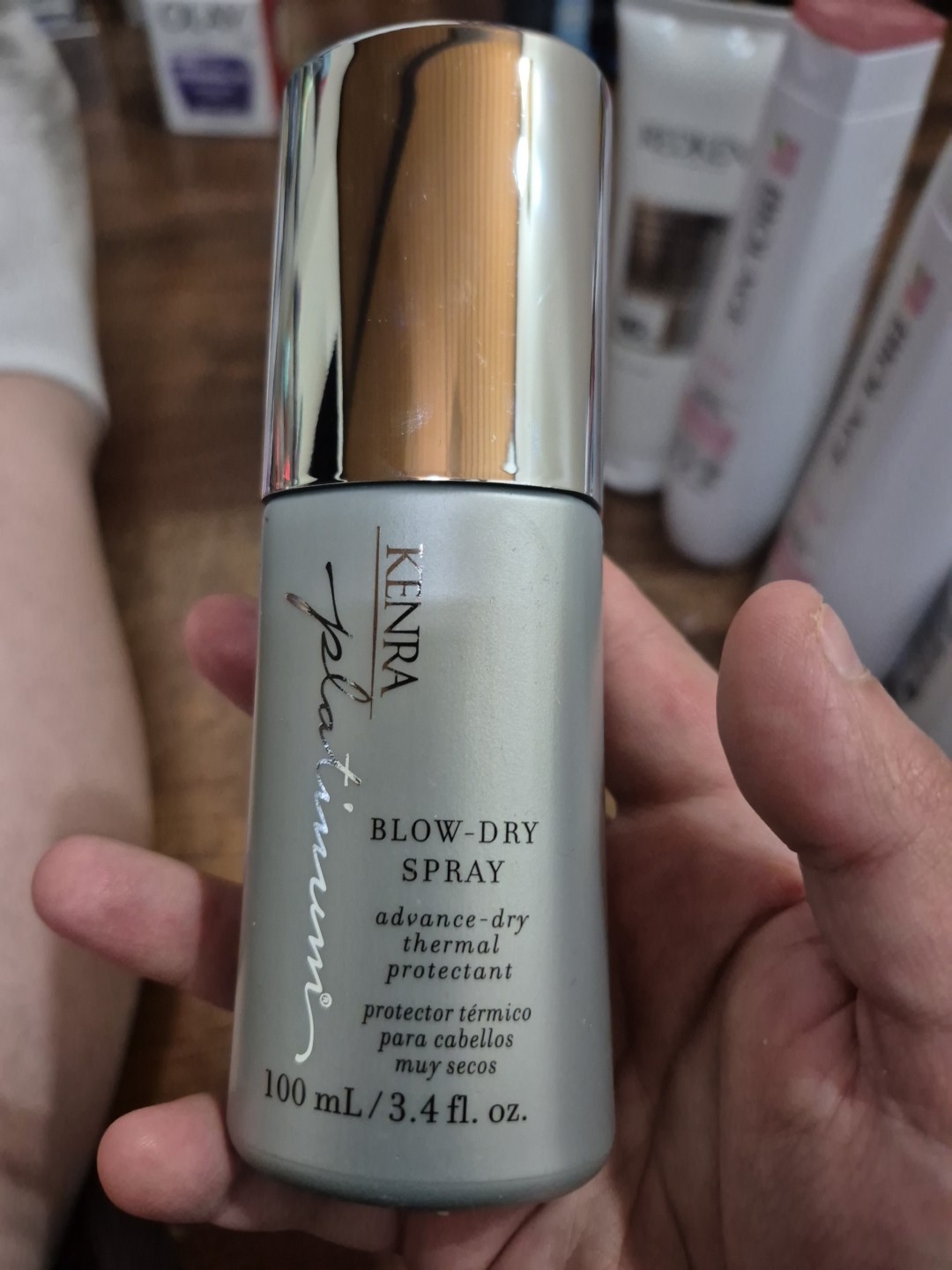 Kenra Platinum Blow-Dry Spray 3.4 oz New Advanced Dry Thermal Protectant Large S