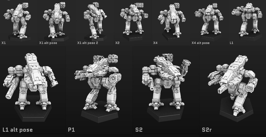BSW Bushwacker Alternate Mech For Battletech  Miniatures (PMW) 11 Ver