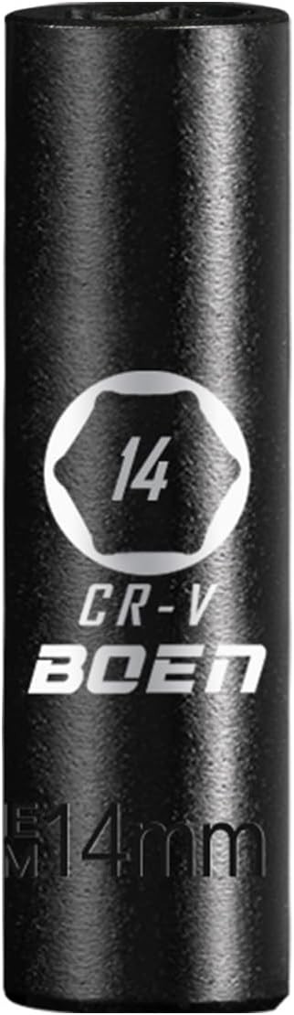 BOEN 3/8" Drive Deep Impact Sockets, Premium Socket, 14mm