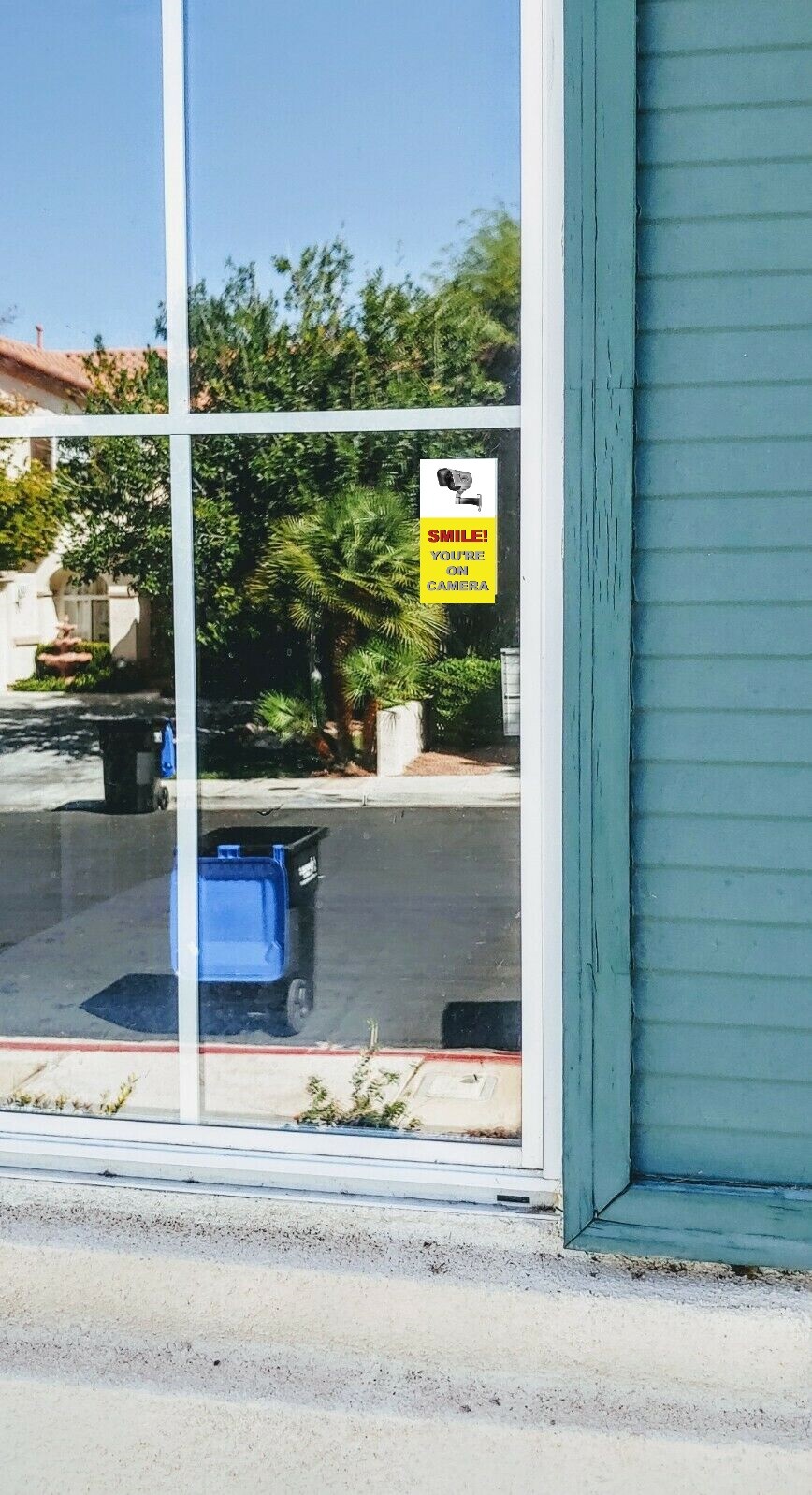 Smile your'e on camera, Video surveillance sticker , Camera warning sticker