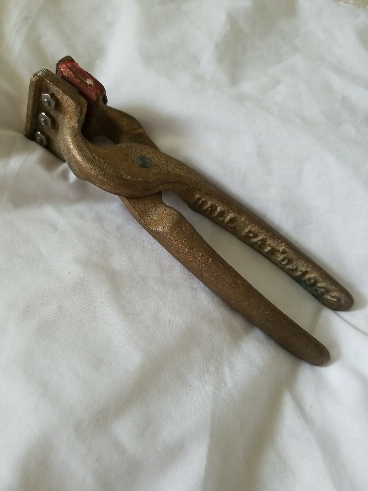Antique HALL PAT'D 1932 Tattoo BRANDER TOOL with Identification Card