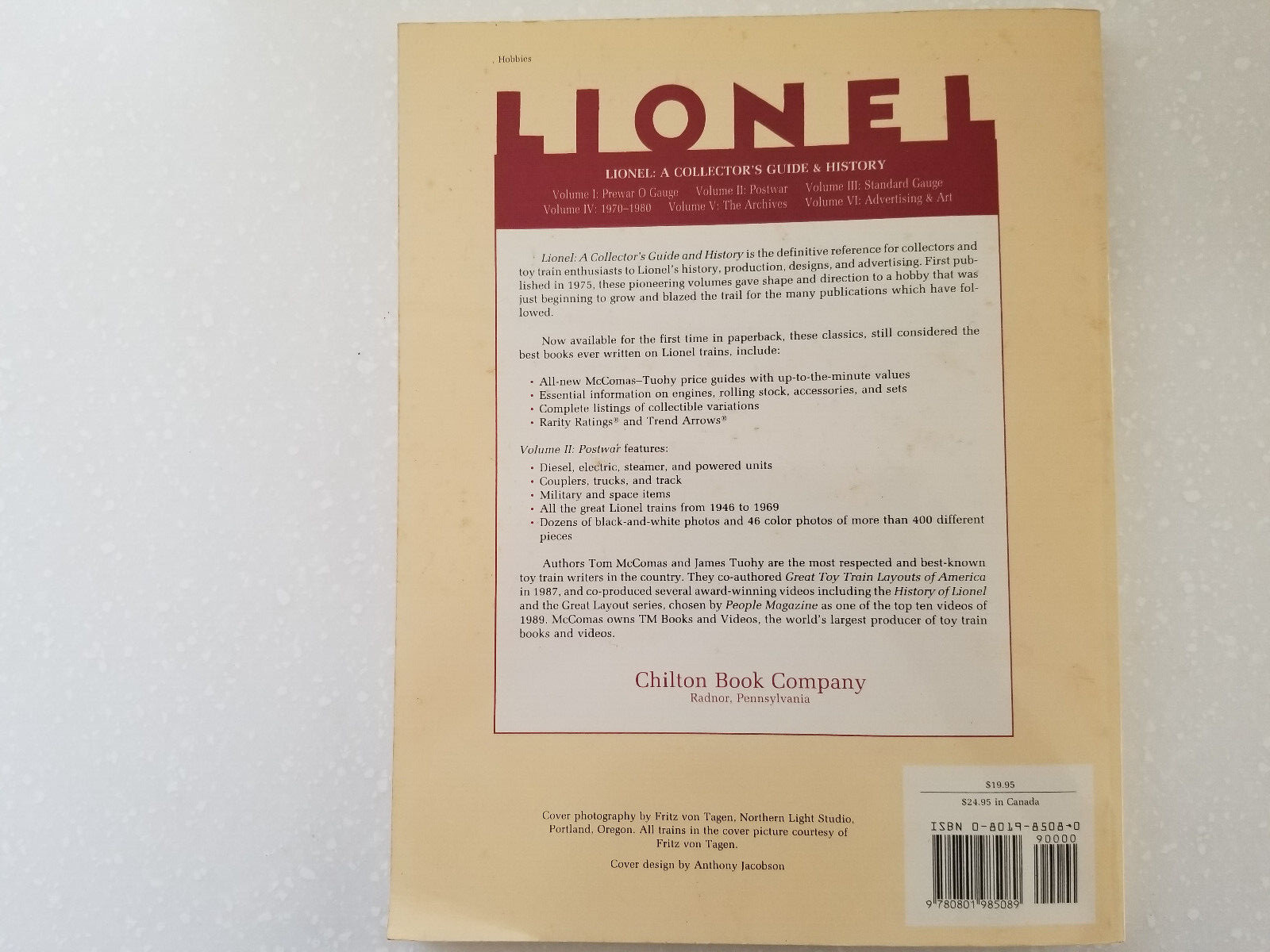 Lionel A Collector's Guide & History Postwar Volume II Second Edition Soft Cover