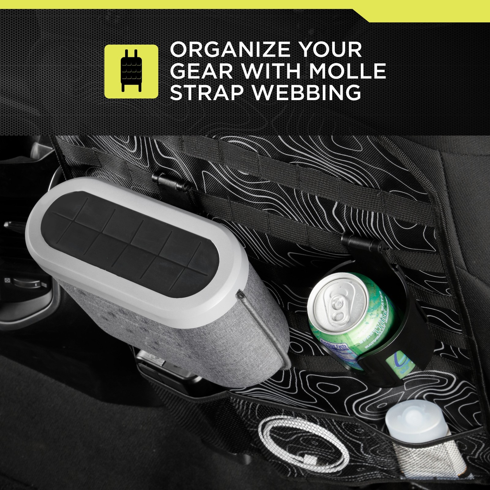 MOLLE Strap Backseat Organizer, Universal Fit, AZ534005