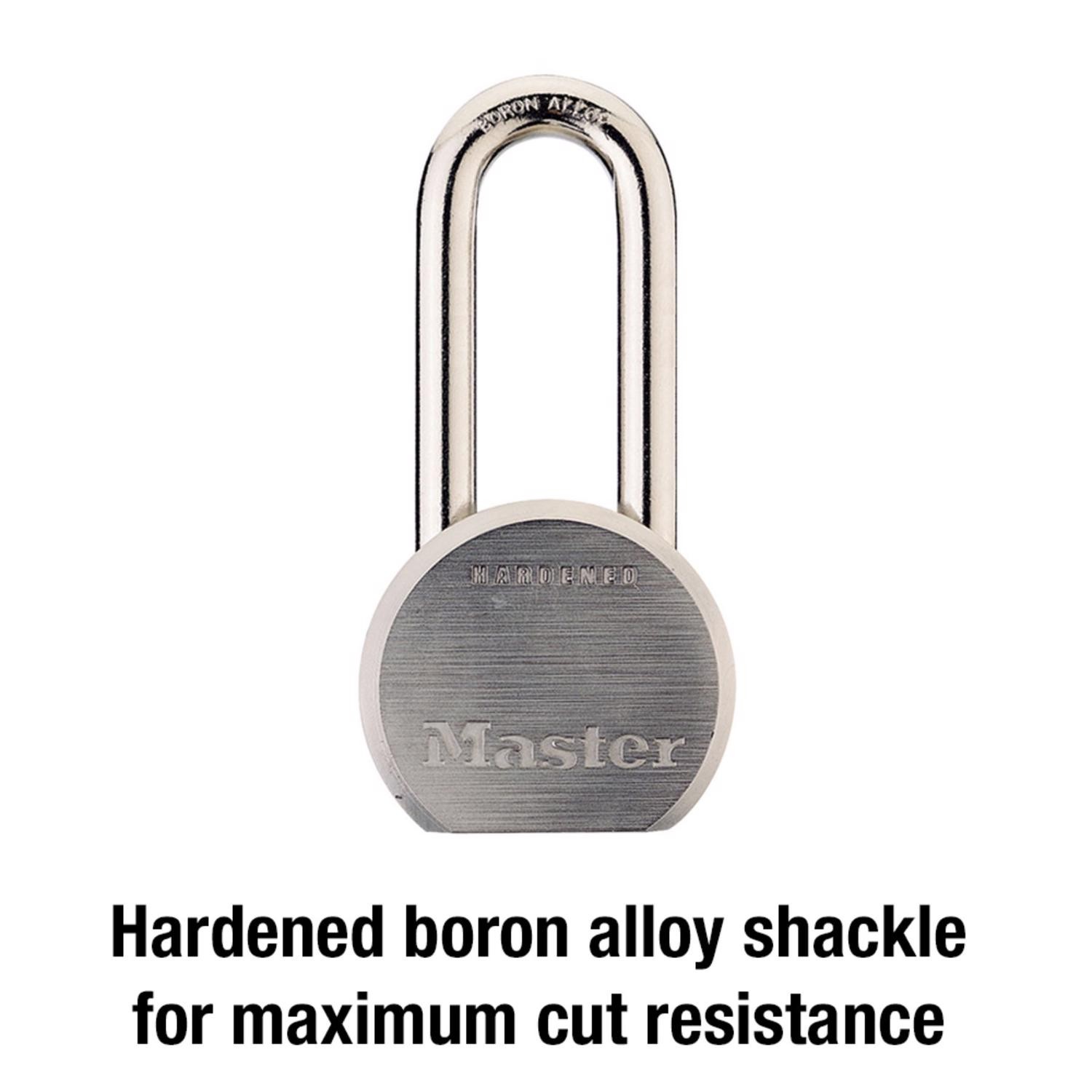 Master Lock 930DLHPF Solid Steel Body High Security Padlock 2-1/2 in.