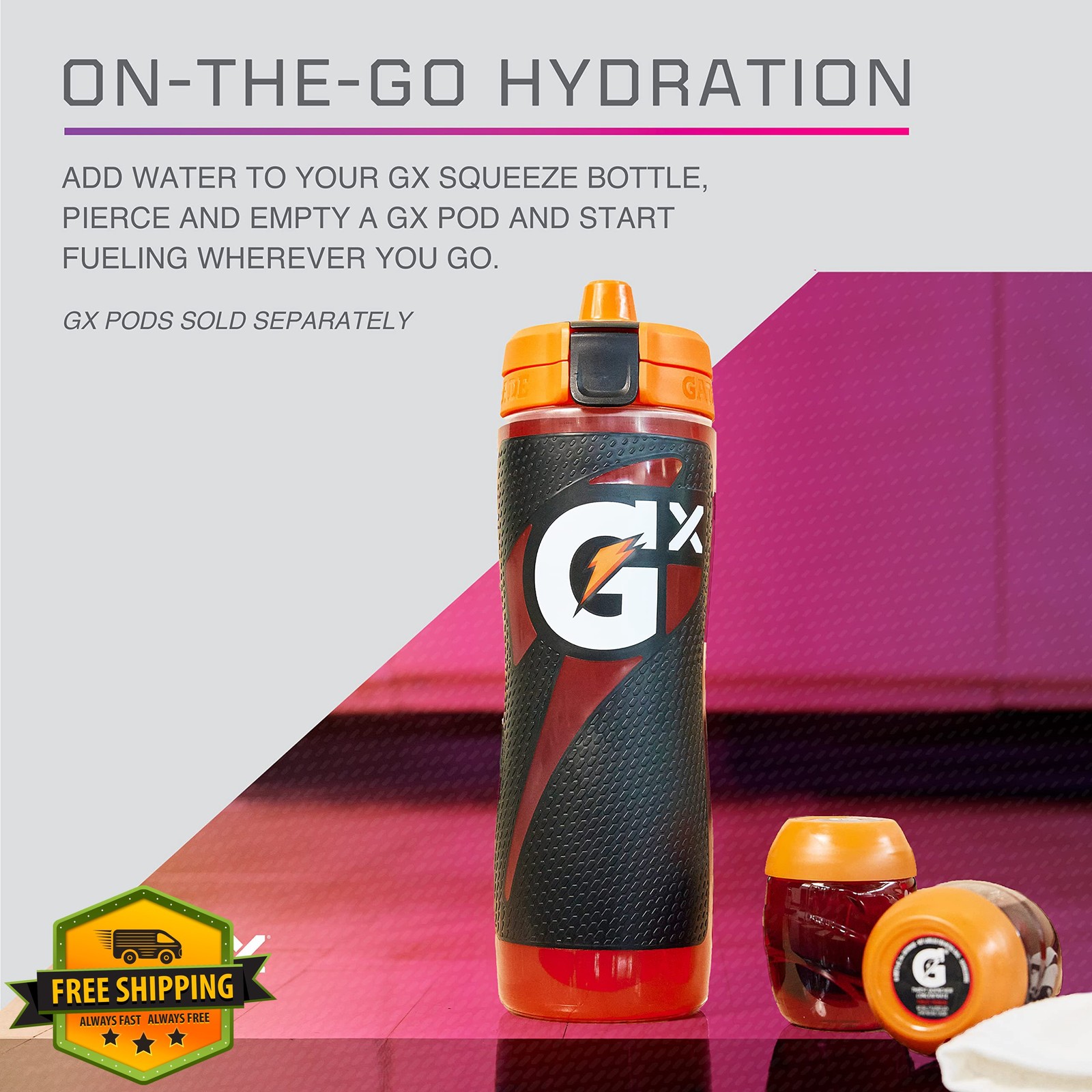 Gatorade Gx Bottle Pink 30oz
