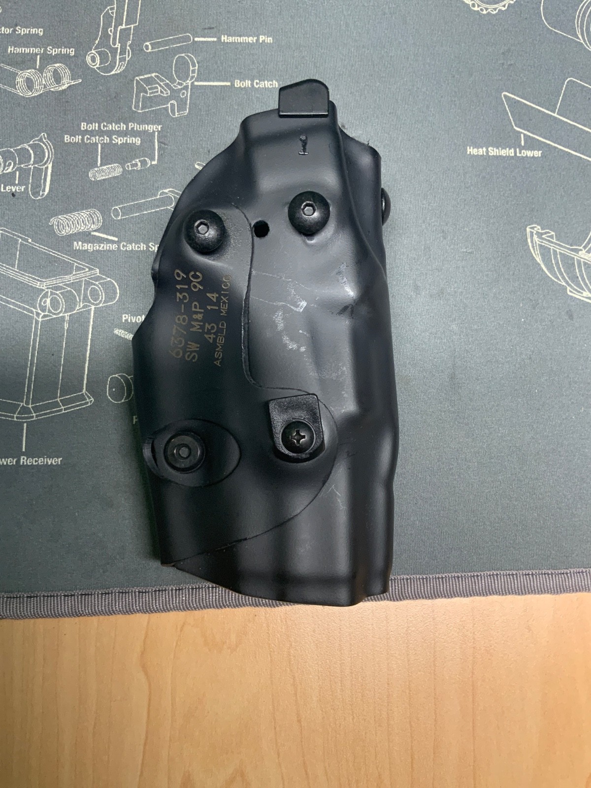 Safariland Kydex Duty Holster 6378-319 LEFT SW M&P 9C