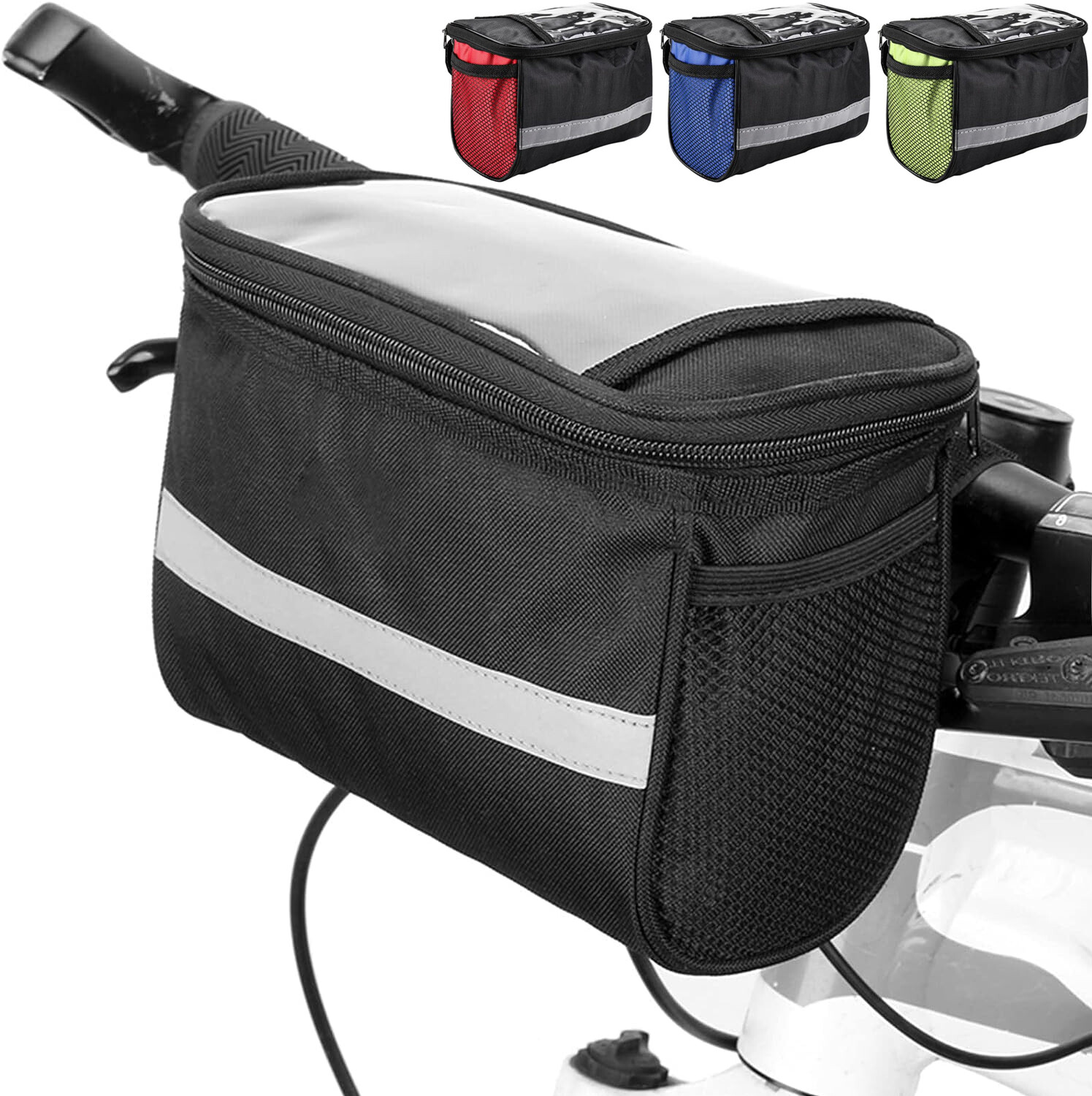 Bike Basket Large Capacity Bike Handlebar Bag Detachable Bicycle Front Basket US
