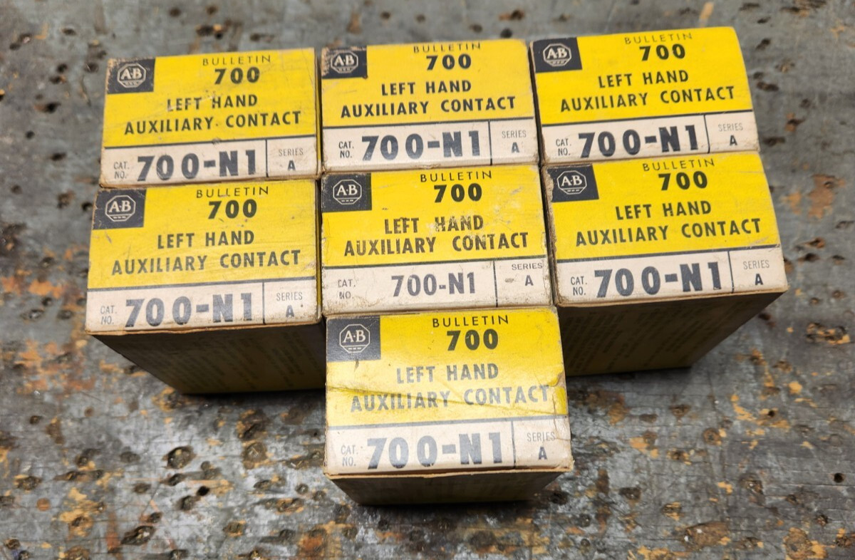 (Lot of 7) NEW Allen Bradley 700-N1 Series A LH Left Auxiliary Contact