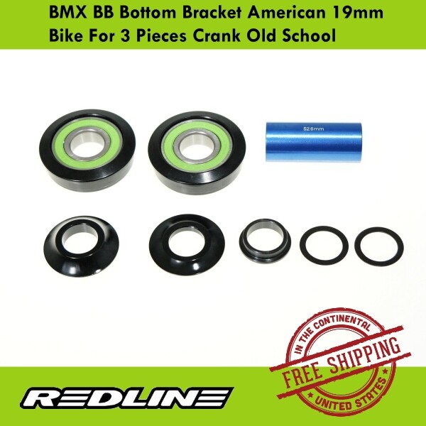 REDLINE BMX BB Bottom Bracket American 19mm Bike For 3 Pieces Crank Old School