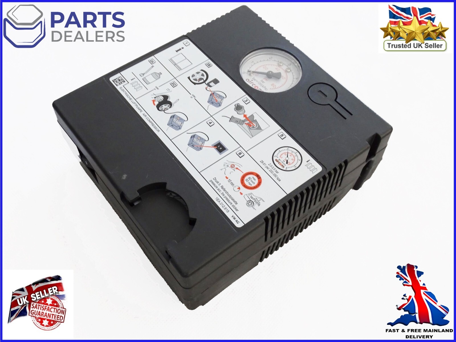 GENUINE VW SKODA TYRE PUMP AIR COMPRESSOR INFLATOR ID.3 ID.4 OCTAVIA NEW