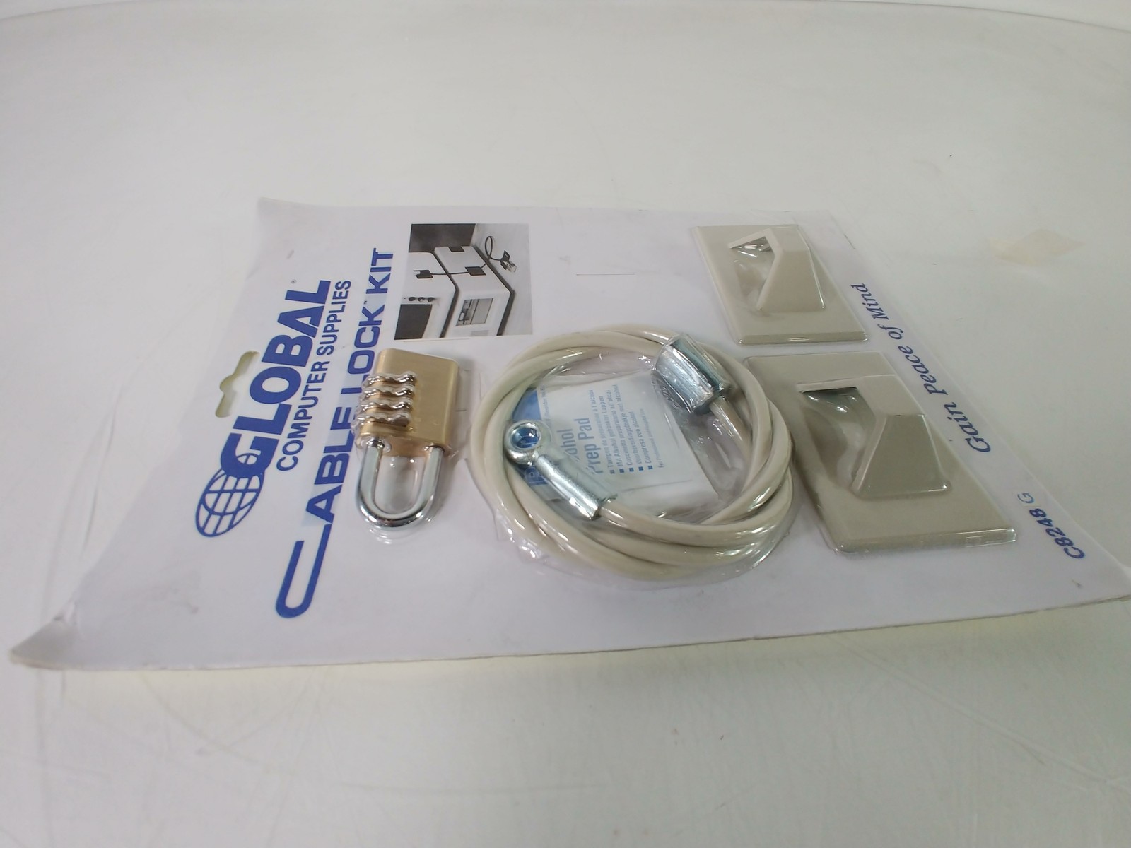 New Global Computer Supplies C8248G Cable Lock Kit For Desktop Computer
