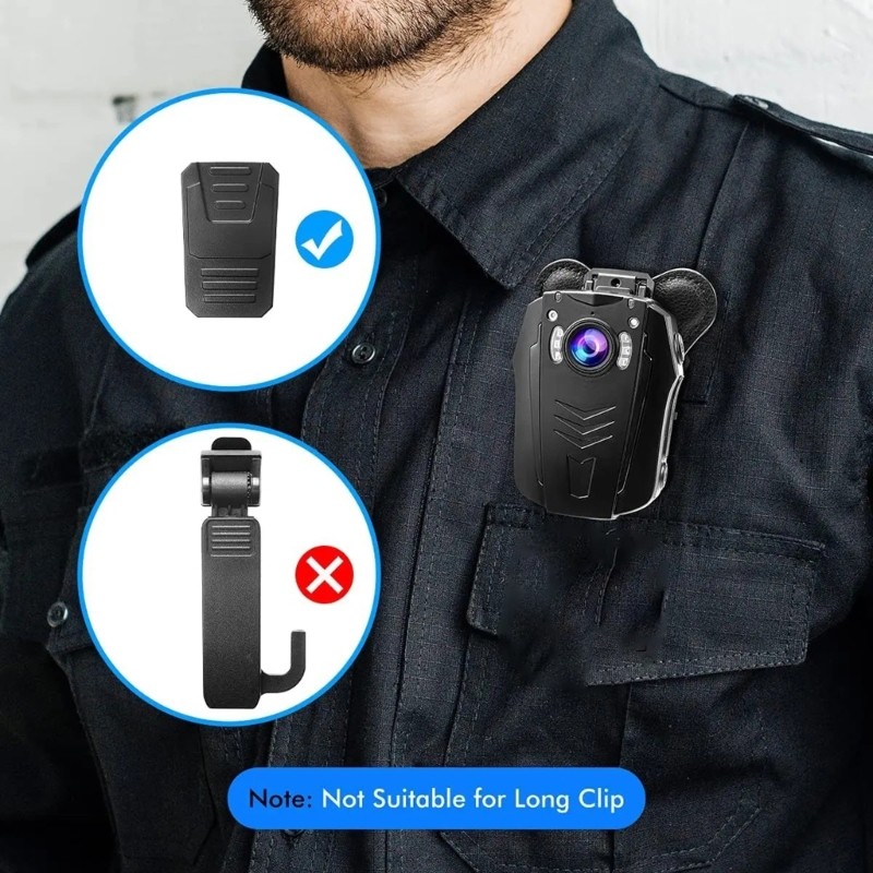 Strong Body Camera Mount Clip Keeps Body Camera Stable During Use