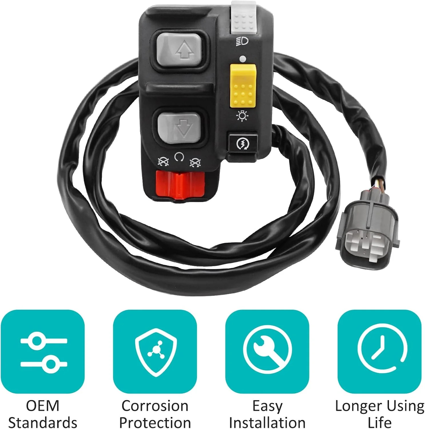 Compatible with Honda Rancher 350 ES 2000-2005 Switch Handlebar Control Electric