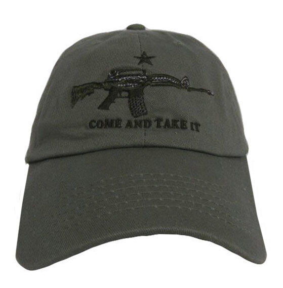 Trump 2024 Olive Texas BORDER PATROL Come and Take it M4 AR15 Gun Hat Cap