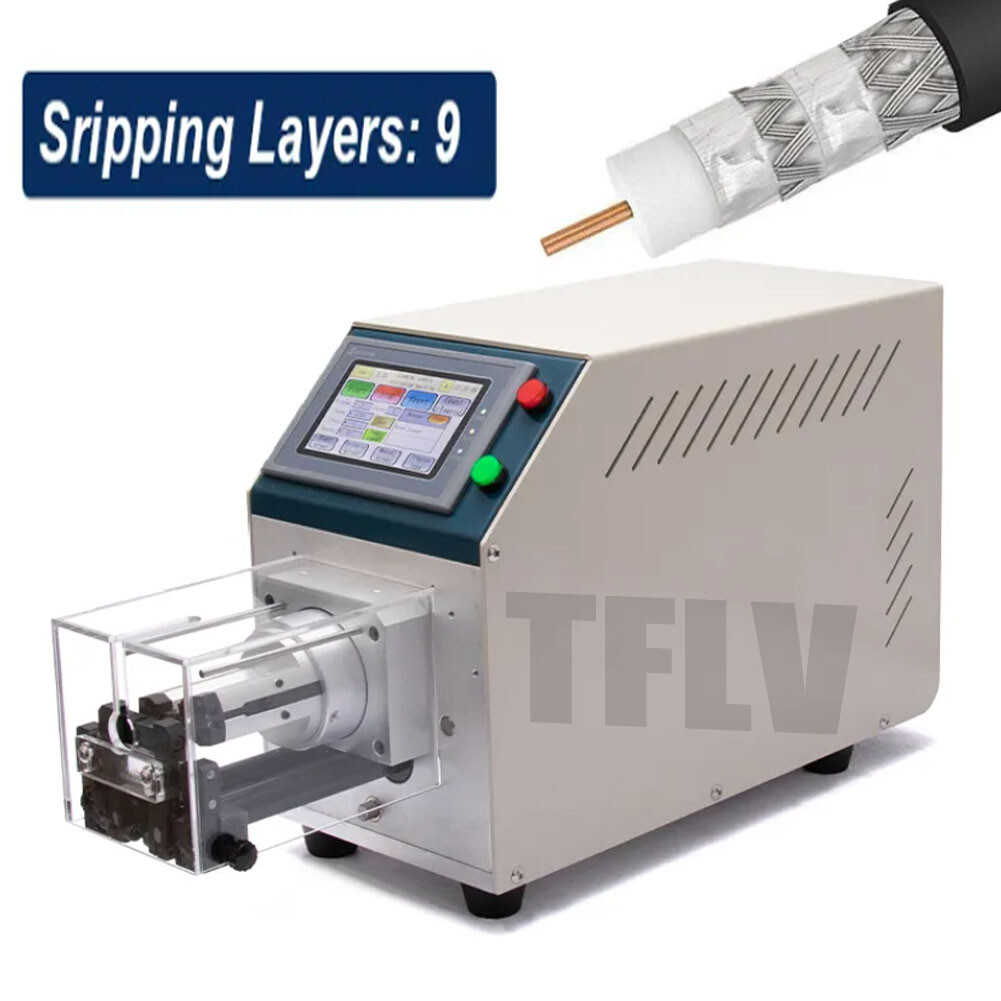 Semi-automatic Coaxial Stripping Machine Multi-layer Rotary Stripping Machine