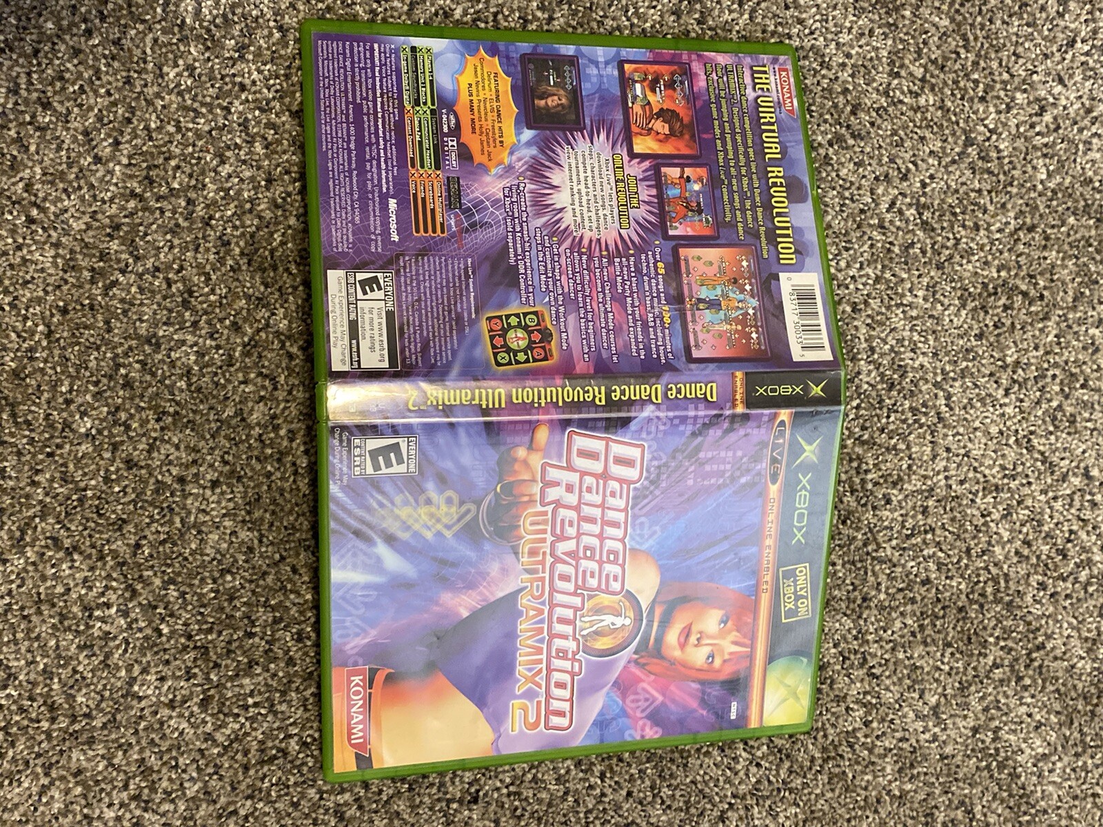 Dance Dance Revolution Ultramix 2 Original Xbox Replacement Case 2004