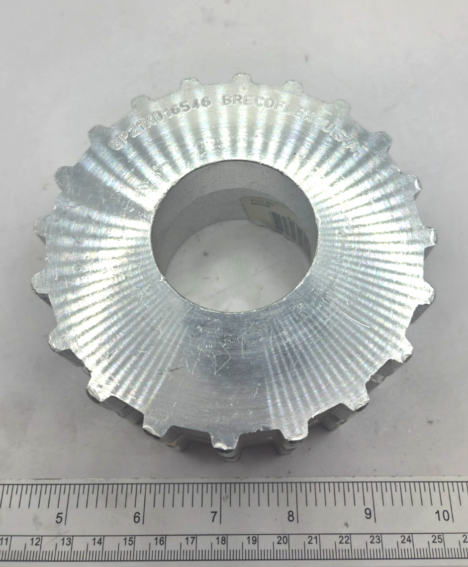 BRECOFLEX BP21X016546 Timing Pulley Aluminum Body 20-Tooth, 0155H