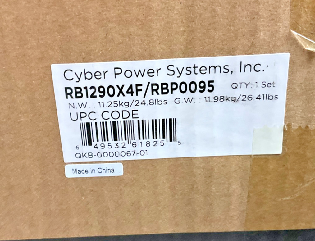 CyberPower Replacement Battery Cartridge RB1290X4F ✅ ❤️️ ✅ ❤️ BRAND NEW!